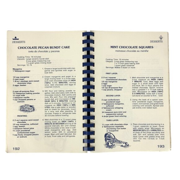 Tout De Suite À La Microwave II Cookbook By Jean K Durkee Spiral Bound - Picture 14 of 14